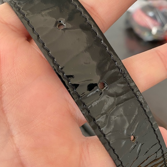 Vintage Dries Van Note black shiny patent leather Y2K 90s handbag - Picture 8 of 11